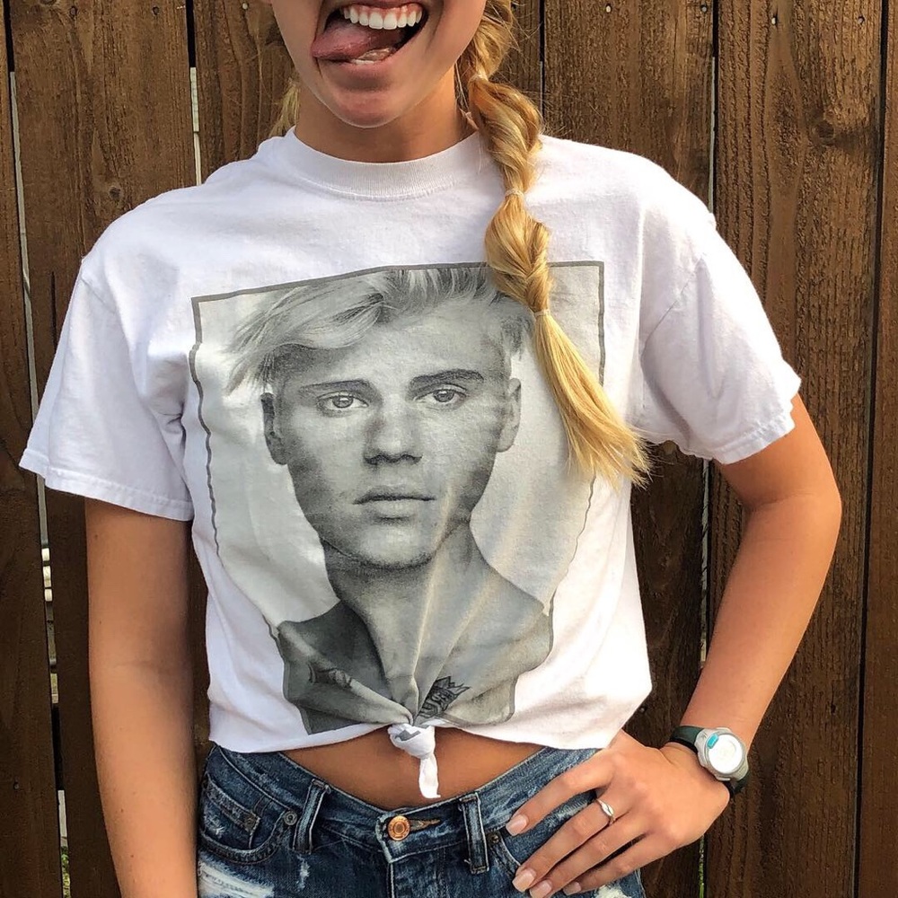 Justin Bieber Crop Tee
